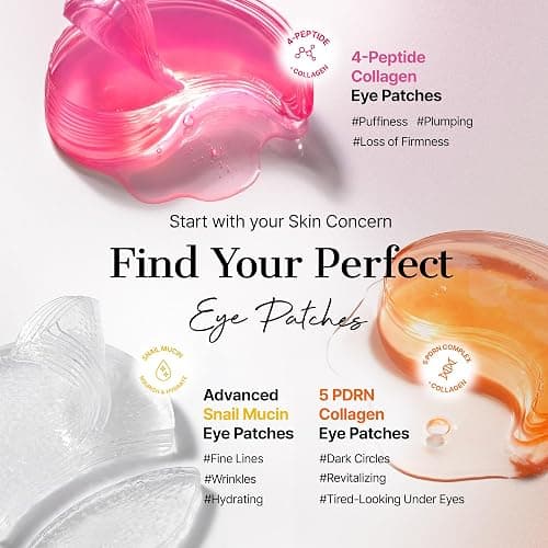 COSRX Pink Peptides Collagen Hydrogel Eye Patch for Puffy Eyes (60) | Cooling & Firming Under Eye Patches with 4-Peptide & Caffeine, Depuffing Gel Eye Mask, Korean Skin Care thumbnail 9