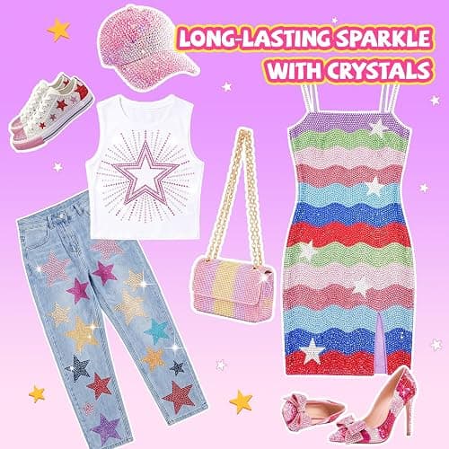 150000Pcs Rhinestones for Bedazzling, 18 Colors Resin Jelly Rhinestones Set | 3mm Multicolor Bedazzling Kit, Flatback Gems for Crafting, Diamond Art Kit with B7000 Jewelry Glue & Tools for Nail and DIY thumbnail 8