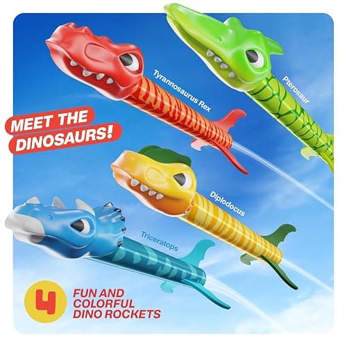 Ninja Blast Dinosaur Toy Rocket Launcher for Kids Toys for Kids 3-5 5-7 4-6 - Outdoor Toys for Kid Ages 4-8 - 3 4 Year Old Boy Birthday Gift - Gifts for Boys Age 3 4 5 6 Years Toy for Toddlers thumbnail 3