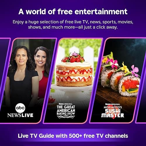 Roku 32-Inch Select Series Smart TV 2026-720p HD TV - RokuTV | Flat Screen LED Television with Voice Remote, Wi-Fi & Bluetooth Headphone Mode - Streaming Live Local News Sports & Movies thumbnail 7