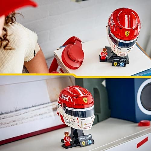 LEGO Editions Scuderia Ferrari HP Casque de Charles Leclerc - Produit F1 - Maquette avec Minifigurine Collector - Décoration Intérieure - Cadeau pour Garçon dès 14 ans et Adulte Fan d'Automobile 43014 thumbnail 7