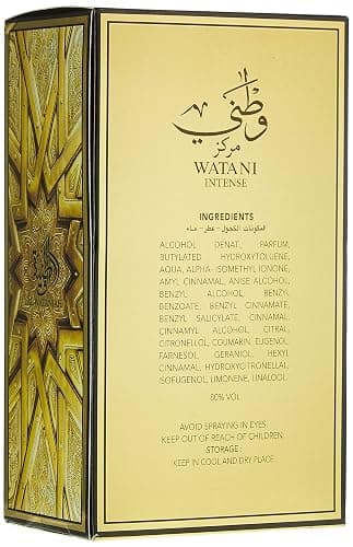 Al Wataniah Perfume For Unisex, Watni Intense Gold thumbnail 3
