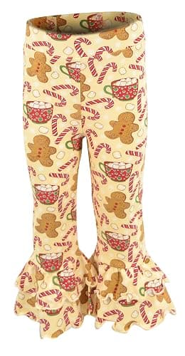 Unique Baby 2 Piece Girls Double Ruffle Leggings and Long Sleeve Shirt Clothes Set Kid and Toddler Girl Outfit thumbnail 7