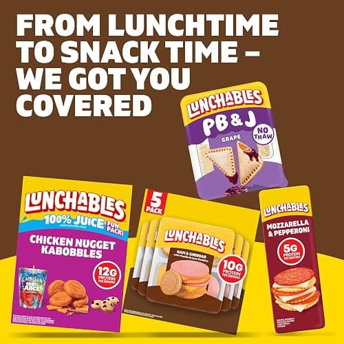 Lunchables Ham & Cheddar with Vanilla Creme Cookies, 5 ct Pack, 3.5 oz Trays thumbnail 9
