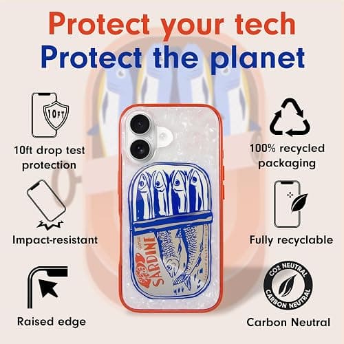 Sonix Cases for iPhone 16 | 10ft Drop Tested | Compatible with Magsafe | Sardines thumbnail 4