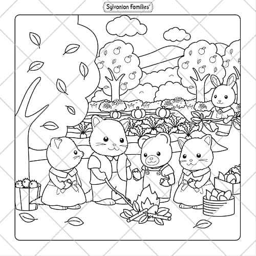 Sylvanian Families Cosy Friends: Cute and Comfy Colouring for All Ages (Sylvanian Families Cosy Colouring) thumbnail 9