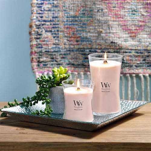 WoodWick Vanilla & Sea Salt Gifts for Women and Men, 9.7 oz Medium Hourglass Candle with Crackling Wick thumbnail 7