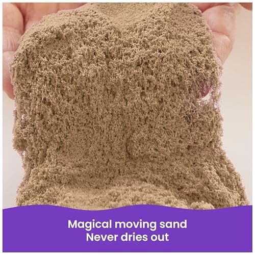 Kinetic Sand, 3lbs Beach Play Sand, Moldable Sensory Toys for Kids, Resealable Bag (Packaging May Vary), for Ages 3 and up thumbnail 2