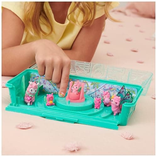 Hatchimals CollEGGtibles, Rainbow-Cation Llama Family Carton with Surprise Playset, 10 Characters, 2 Accessories, Kids Toys for Girls Ages 5 and up thumbnail 2