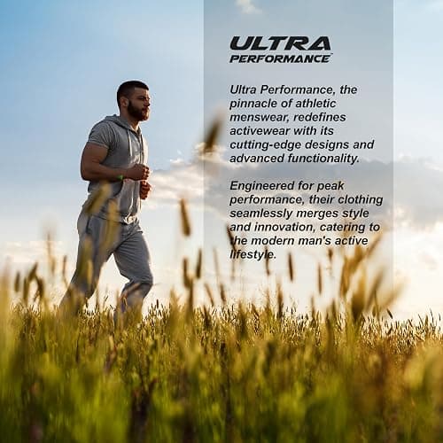 Ultra Performance 3 Pack Mens Fleece Wide Leg Sweatpants with Pockets, Open Bottom Workout Sweatpants for Men thumbnail 6