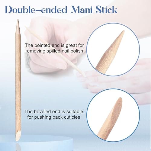 Qsnidy 30 Pack Disposable Manicure Kit Individually Packed 3-Piece Mini Press on Nail Art Tool Prep Kit Includes Mini Nail File, Cuticle Stick, Prep Pad, 30 Sets for Salon Business Home Travel Use thumbnail 4