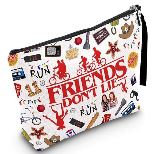 Friendship Makeup Bag Cool Thing Merch Gifts Inspirational Quote Cosmetic Pouch Friend Merchandise Gifts for Women BFF Bestie Sister Travel Toiletry Organizer Christmas Birthday Graduation Pencil Case - Image 1