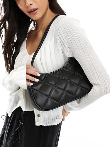 CYHTWSDJ Shoulder Bags for Women, Cute Hobo Tote Handbag Mini Clutch Purse with Zipper Closure thumbnail 2