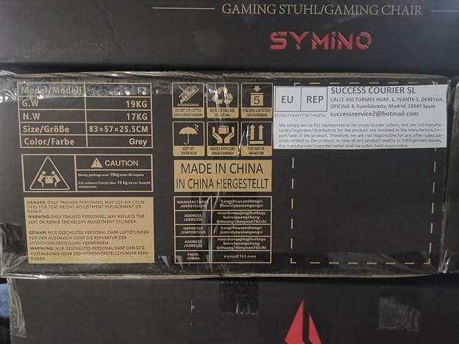 Symino Gaming Chair with Footrest, Computer Ergonomic Video Game Chair, Adjustable Swivel Task Chair with Lumbar Support, PC Chairs, PU Leather Game Chairs for Adults, Grey thumbnail 8