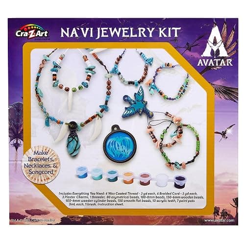 Cra-Z-Art Avatar Na’vi Jewelry Making Kit, Make Your Own Bracelets, Necklaces & Songcord, Beads, Charms, Threads & Paints, Creative Craft Kit for Kids Ages 6+ thumbnail 8