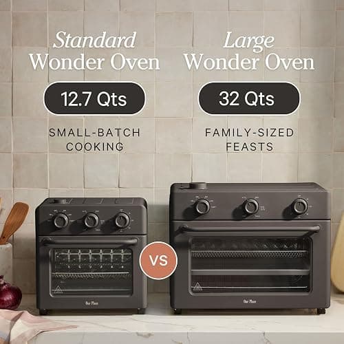Our Place Wonder Oven | 6-in-1 Air Fryer & Toaster Oven with Steam Infusion | Compact, Countertop Friendly, Fast Preheat, Multifunctional | Air Fry, Toast, Roast, Bake, Reheat & Broil | Blue Salt thumbnail 8