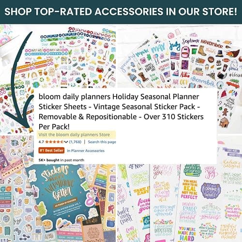 bloom daily planners 2026-2027 (8.5" x 11") Academic Year Day Planner (July 2026 - July 2027) - 13 Months Weekly & Monthly Agenda Organizer with Stickers & Tabs - Tan Leopard thumbnail 9