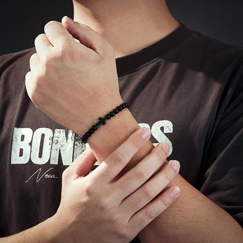 Tarsus Cross Bracelet for Men Teens, Cross Jewelry Christian Gifts for Easter, Christmas, Birthday, Religious ... thumbnail 3