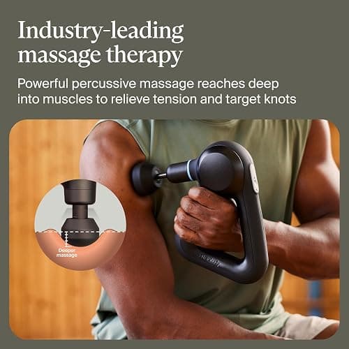 TheraGun Therabody Prime (5th Generation) - Deep Tissue Percussion Therapy Massage Gun - Bluetooth Enabled, Personal Massager for Pain Relief in Neck, Back, Leg, Shoulder and Body (Black) thumbnail 3