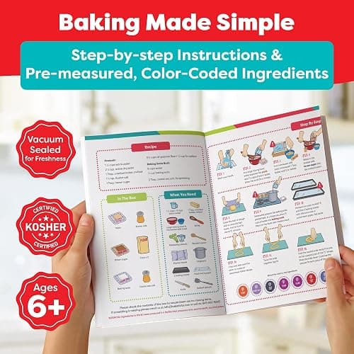 Pretzel Making Kit - Real Cooking Set for Kids Ages 5-12+ with Recipe and Ingredients - Kids Baking Set for Girls & Boys - Great Gift for Family Bonding thumbnail 8