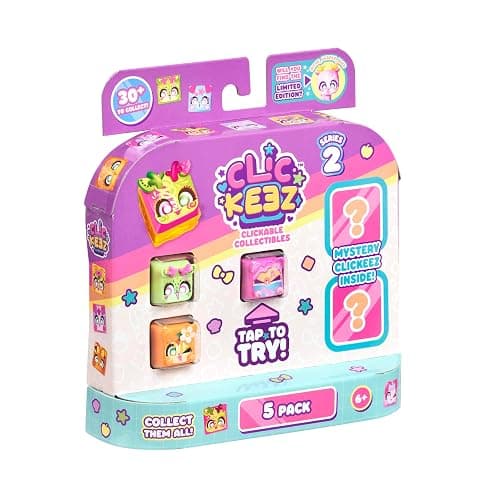 Goliath - CLICKEEZ Multipack Serie 2 - 5 Figurines Touches Kawaii à Cliquer - Key Cap Transformable en Porte Clés - Fidget Toy - Jouet Sensoriel Effet ASMR - 30+ Modèles à Collectionner - Dès 6 Ans - Image 1