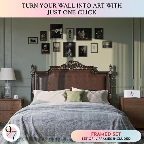 97 Decor Dark Academia Decor - Victorian Gothic Wall Art Prints, Dark Moody Aesthetic Pictures, Creepy Goth Posters Vintage Gothic Painting for Home Bedroom Decorations (8x10 Unframed) thumbnail 3