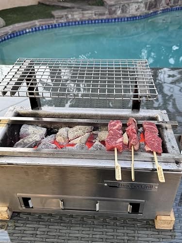The Bincho Grill Classic Binchotan Charcoal 11lbs (5kg) – 100% Natural Hardwood for Japanese BBQ, Yakitori & Charcoal Grills. High Heat, Clean Burn, Low Smoke, No Spark and Low Ash. thumbnail 5