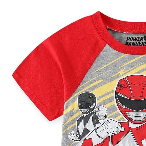 Power Rangers Boys Short Sleeve T-Shirt and Shorts Set for Toddler and Big Kids thumbnail 4