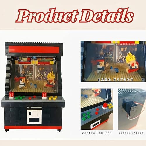Vziimo Fighter Game Micro Blocks Sets for Adults and Teens 14+ Building Toys, Creative Bricks Gifts for Game Fans- Compatible with Nano(1060 Pieces) thumbnail 5