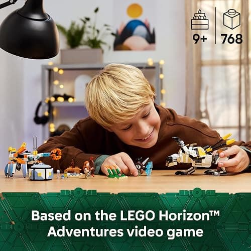 LEGO Horizon Adventures Aloy & Varl vs. Shell-Walker & Sawtooth Kids Toy - Building Toy for Boys & Girls, Ages 9+ - Gaming Gift Idea for Horizon Fans - 77037 thumbnail 2