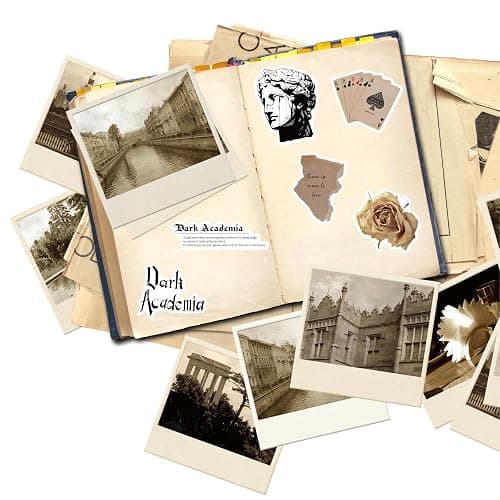 Taamoaa 50 PCS Dark Academia Stickers, Vintage Gothic Aesthetic, Dark Academia Decor for Journaling, Scrapbook, Water Bottle, Laptop thumbnail 2