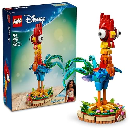 LEGO ǀ Disney Oceania 2 Heihei Giocattolo da Costruire - Gioco con Animale da Esposizione con Supporto, Testa Girevole, Ali, Piume e Coda Mobili - Regalo di Compleanno per Bambine da 9 Anni - 43272 - Image 1