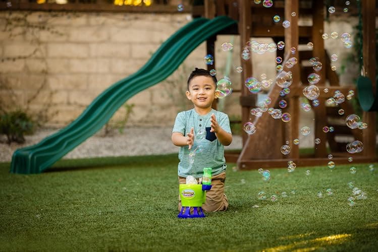 Gazillion Tornado Bubble Machine - Kids Bubble Blower - Blows 4500 Bubbles per Minute - Ideal for Outdoor Fun & Parties - Includes 4 oz. Gazillion Bubble Non-Toxic Solution - Green thumbnail 4