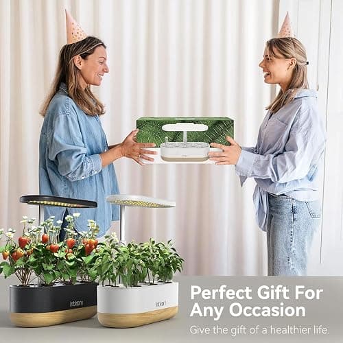 inbloom Hydroponics Growing System 12 Pods, Indoor Herb Garden with LEDs Full-Spectrum Plant Grow Light, Water Shortage Alarm, Automatic Timer, Height Adjustable,Gardening Gifts for Women, White thumbnail 6