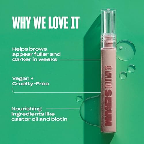 Babe Original Eyebrow Serum For Thicker Brows - Brow Serum with Castor Oil, Biotin, Repairing Amino Acids thumbnail 3
