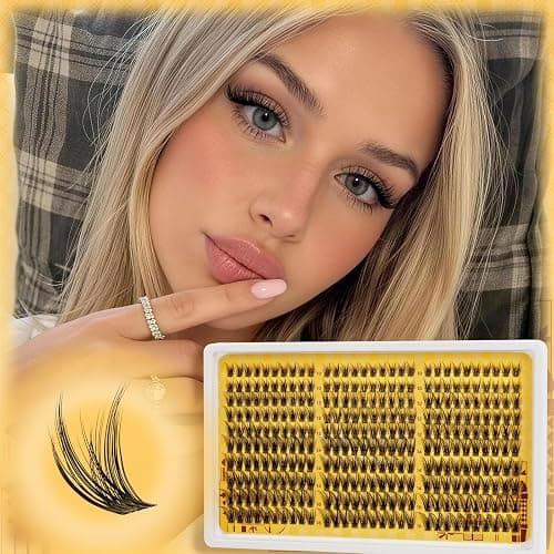 QUEWEL Lash Clusters Wispy Eyelash Clusters 300 Pcs Natural Cluster Eyelash Extensions C Curl, Mixed Length 10-16mm DIY Individual Lashes Cluster at Home for Countless Stunning Looks (QU45) thumbnail 5