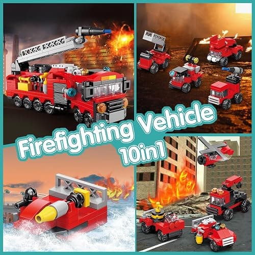 Sawaruita 30Pack Mini Cars Building Blocks Party Favors for Kids - Small Fire Truck,City Police Car,Construction Vehicle for Birthday Goodies Bag Filling, Classroom Prizes for Boys 6-12 thumbnail 3