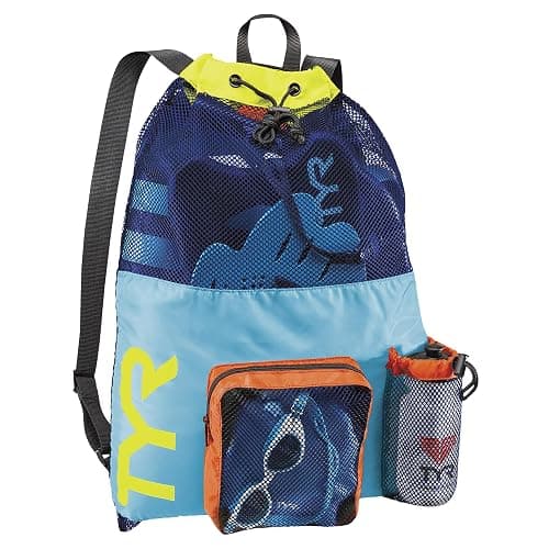 TYR Big Mesh Mummy Backpack Mesh Bag - Blue/Yellow, No Size - Image 1