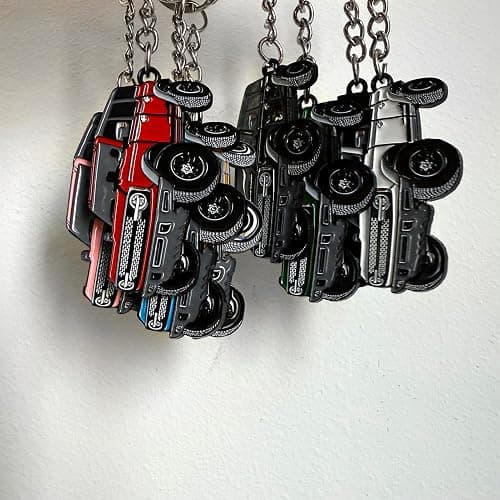 LSAUTO Car Keychain Compatible with Ford Bronco. Alloy Car Pattern Keychain. Key Accessory. thumbnail 8