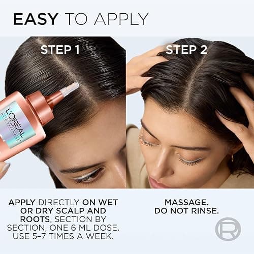 L'Oréal Paris Hair Expertise Density Booster Hair Serum, Leave In Serum, with Aminexil-R for Fall Due to Breakage, For Thinning and Fine Hair, Pack of 1, 102ml thumbnail 5
