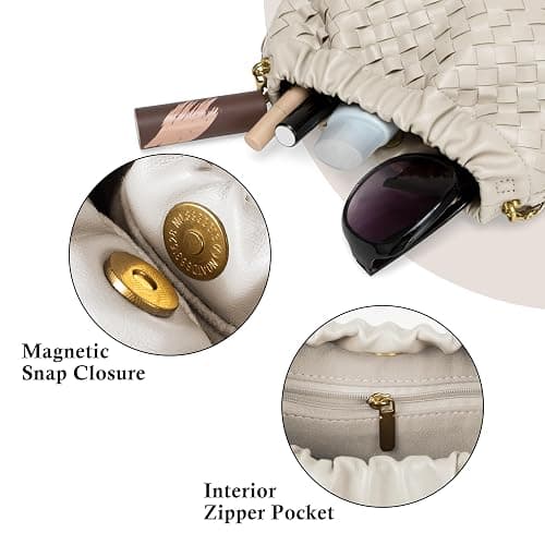 Joryin Woven Women's Crossbody Bag & Evening Purse, Trendy Dumpling Clutch & Hobo Cloud Shoulder Bag Trendy Dumpling Clutch thumbnail 6