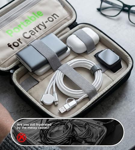Travel Essentials for Apple Watch Charger,iPhone Charger,3 in 2 Type C/Lightning/Magnetic Travel Charging Cable,Portable Multi Charging Cable for Apple Watch, iPhone 17‑11,Samsung S26,Car–4ft thumbnail 8