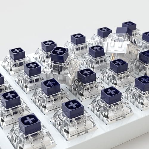 Kailh Box Navy Switches for Mechanical Gaming Keyboard,3-Pin 60gf Clicky/Factory Lubed/IP56 Dust&Waterproof Switches thumbnail 4