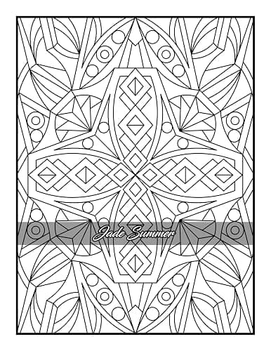 100 Amazing Patterns: An Adult Coloring Book with Fun, Easy, and Relaxing Coloring Pages thumbnail 98