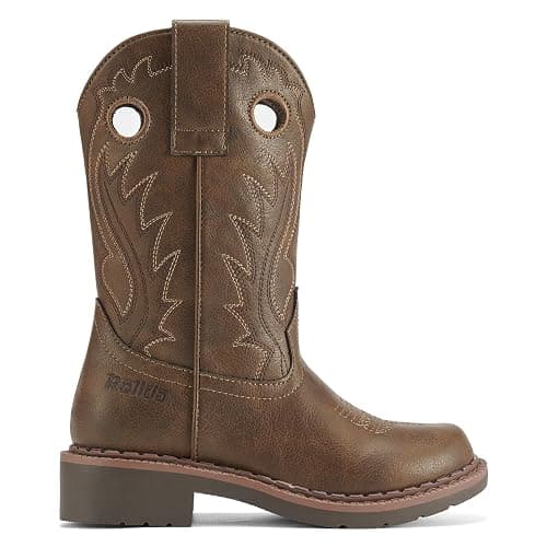 Rollda Boys Cowboy Boots Kids Western Boots Square Toe Girls Cowgirl Boots for Toddler/Little Kid/Big Kid thumbnail 5