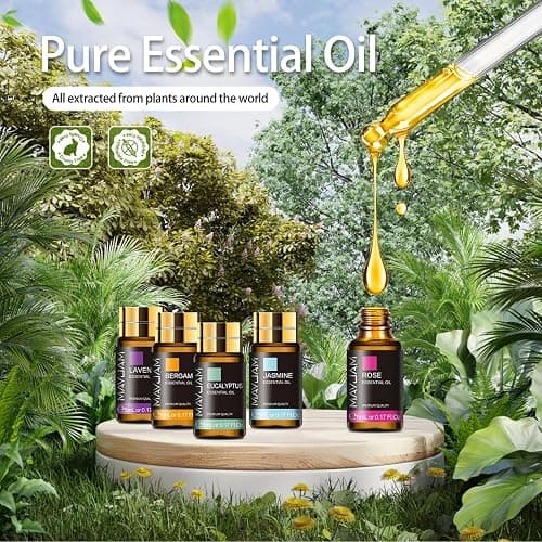 MAYJAM Top 20 Essential Oil Set with Nice Gift Box, 5ML Pure Essential Oils for Diffusers Aromatherapy Soap Candle Making, Beautifully Thoughtful Essential Oils Gift Set for Her thumbnail 3