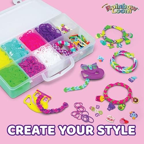 Rainbow Loom® Loomi-Pals™ Mini Combo Set, Features 60 Cute Assorted Loomi-Pals Charms, 1 Happy Loom, 2100 Colorful Bands All in a Carrying Case for Boys and Girls 7+ thumbnail 4