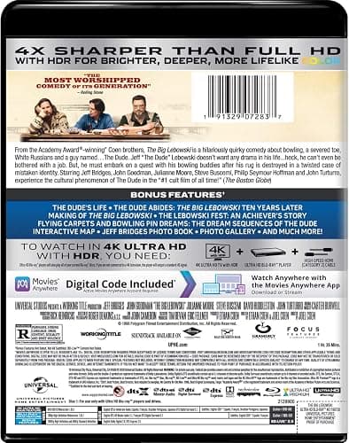 The Big Lebowski - 20th Anniversary Edition 4K Ultra HD + Blu-ray + Digital thumbnail 3