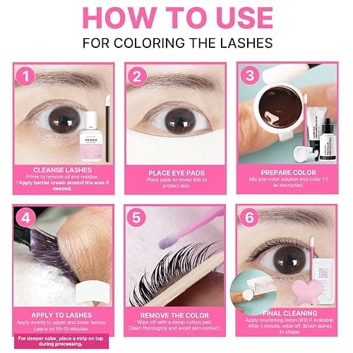 Korean At Home Eye Lash Lift and Color Kit Professional Brow Lamination and Color Kit Eye Lash Color Brown Eye Brow Color Kit thumbnail 4