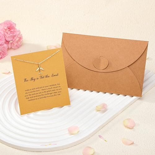 RZKING Golden Necklace for Women, Dainty Butterfly Heart Bow Rose Necklace, Gifts for Best Friend Sister Mom Girlfriend, Graduation Chritmas Birthday Anniversary Thank You Gifts thumbnail 7